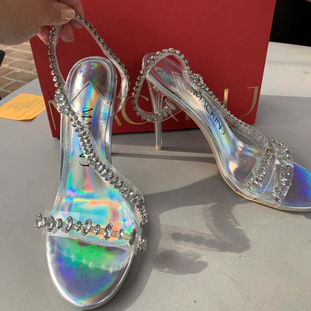 Silver bling shoes
